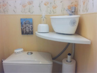 kit petit lave-mains adaptable sur WC existant WiCi Mini - Monsieur L - 2 sur 2